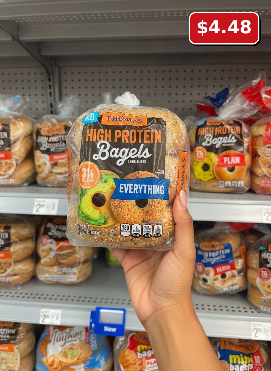 THOMAS' HIGH PROTEIN Bagels EVERYTHING