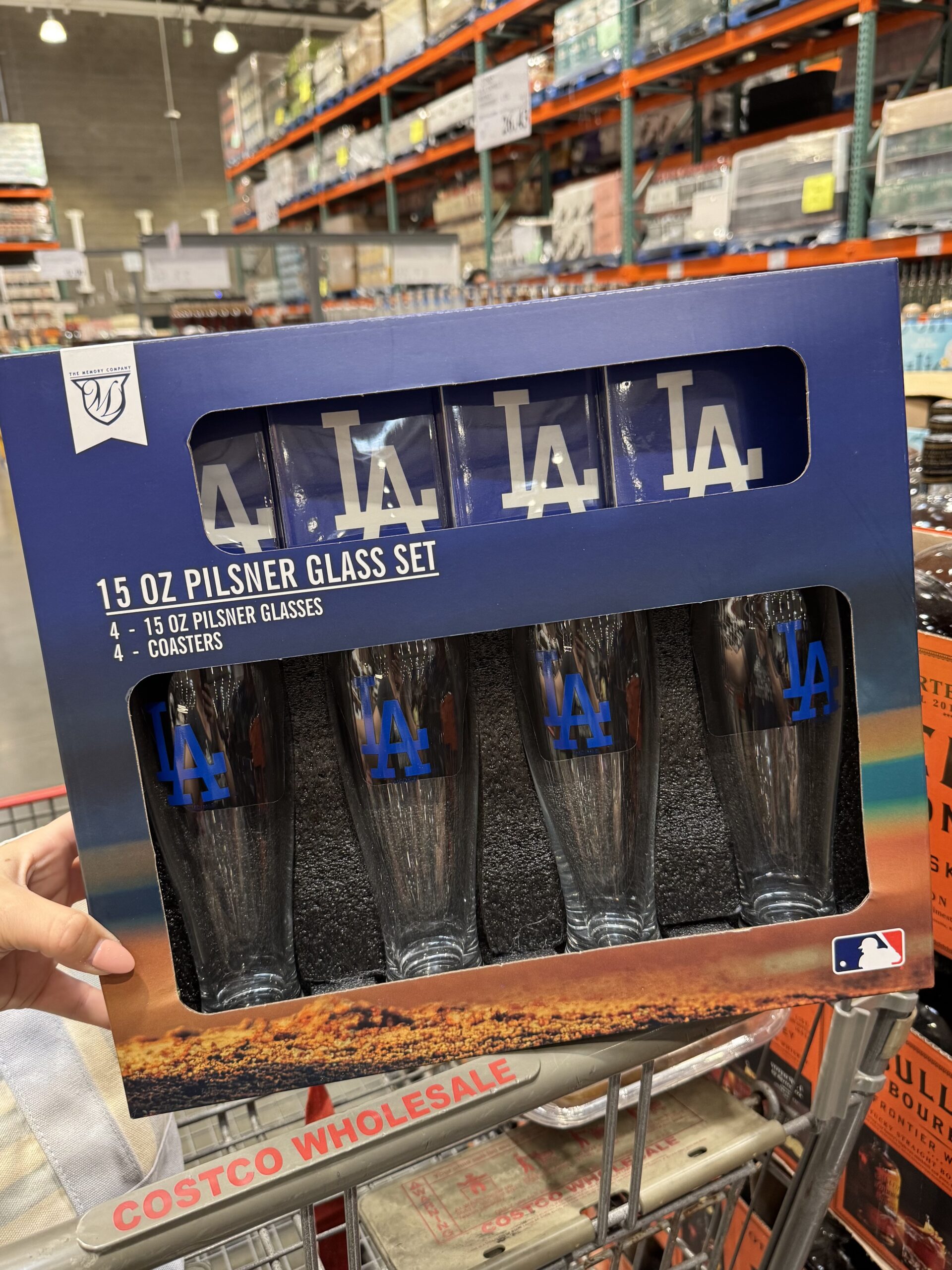 The Memory Company MLB 15 Oz Pilsner Glass Set