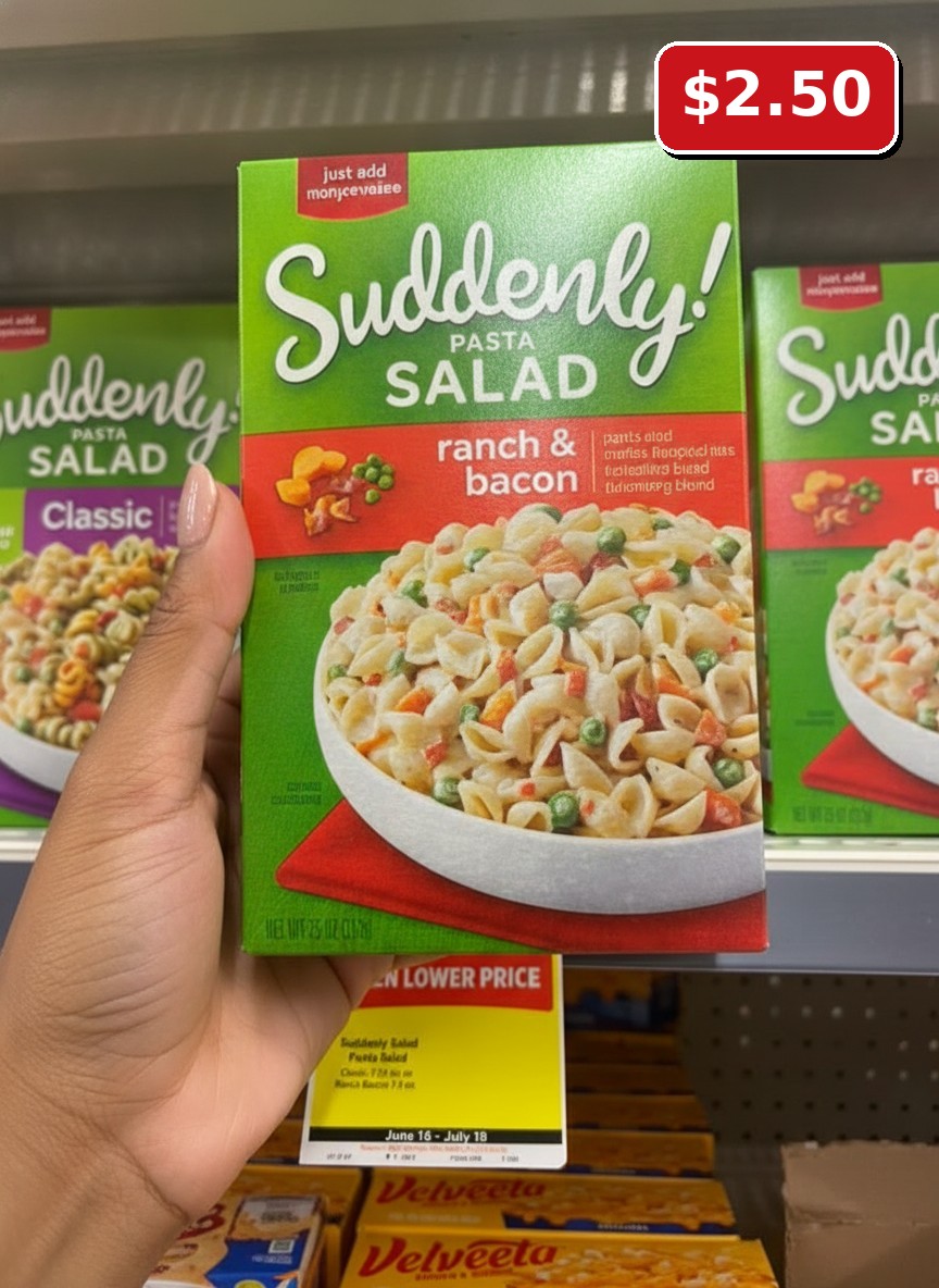 Suddenly Salad Pasta Salad Classic 7.75 oz. or Ranch Bacon 7.5 oz.