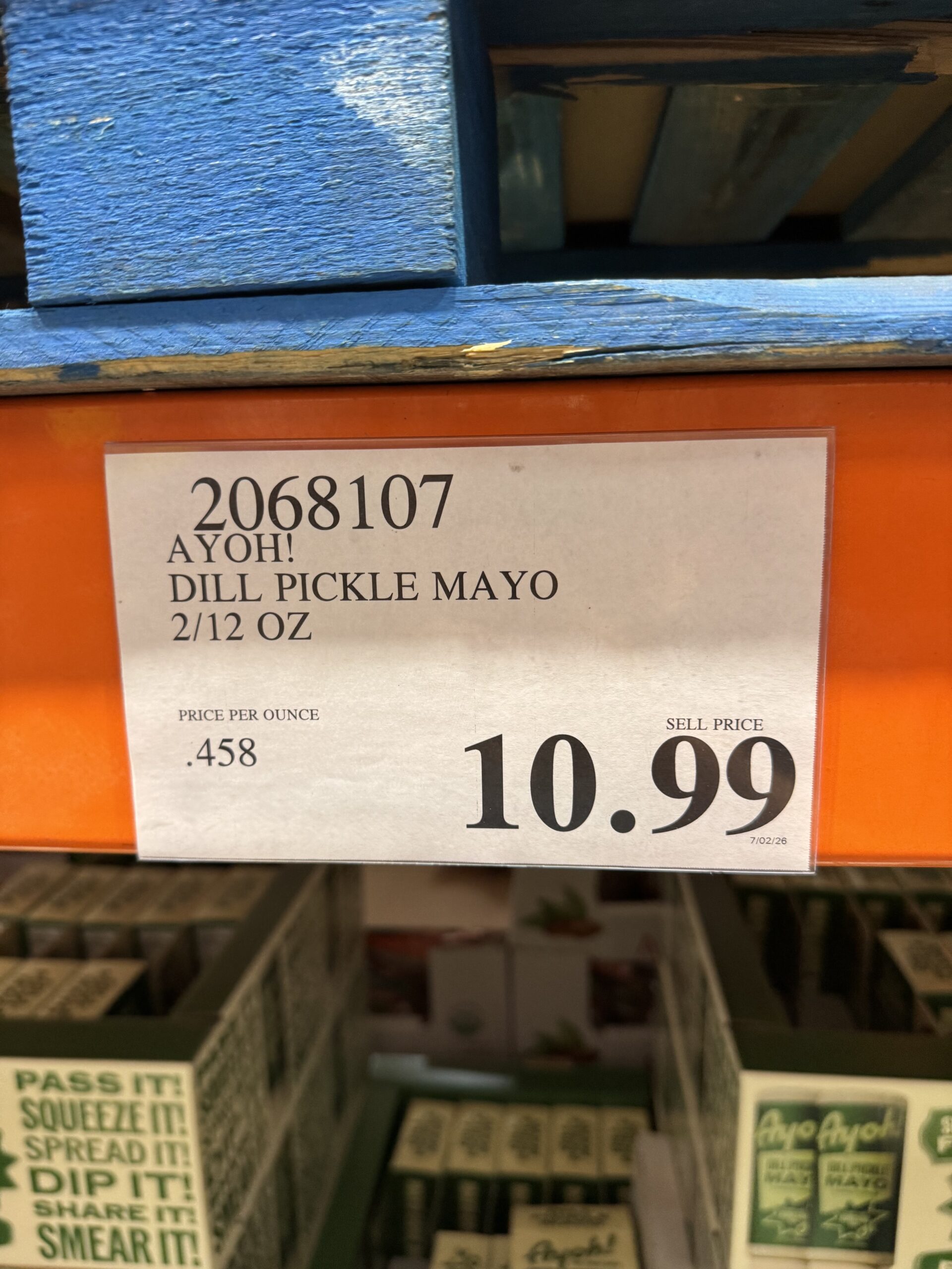 Ayoh! Dill Pickle Mayo - price tag