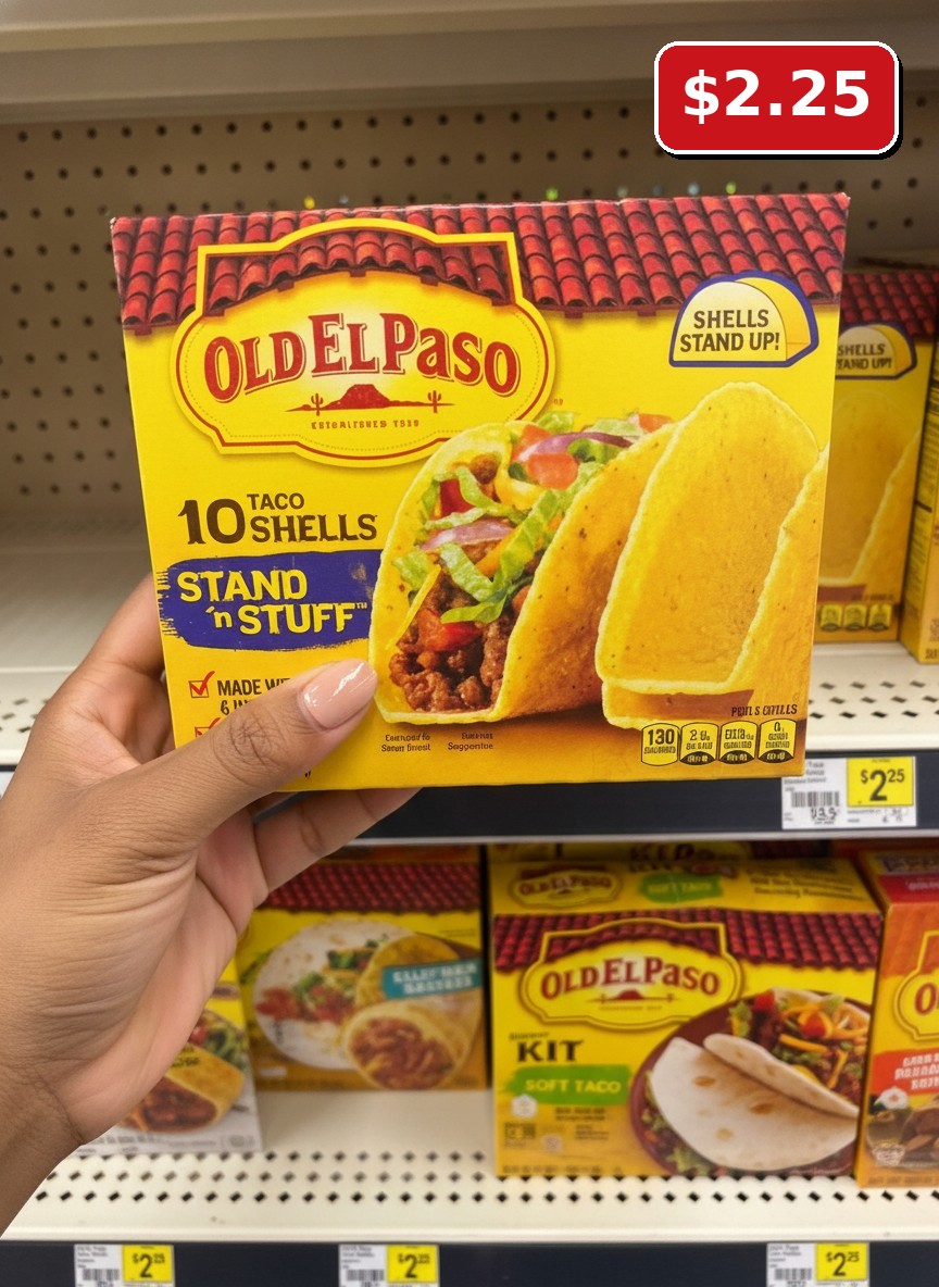 Old El Paso 10 Taco Shells Stand 'n Stuff