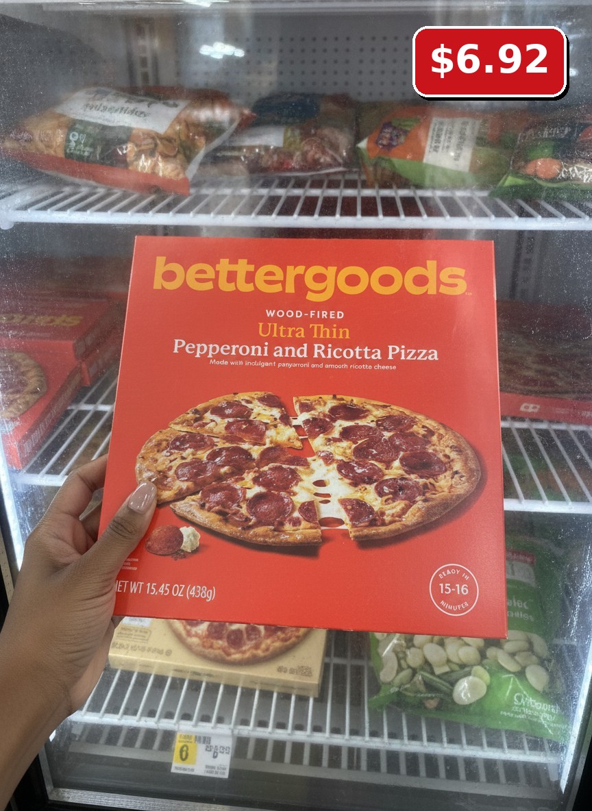 bettergoods WOOD-FIRED Ultra Thin Pepperoni and Ricotta Pizza