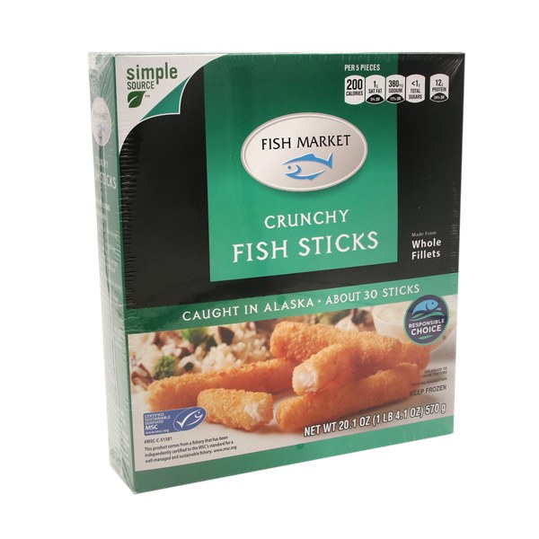 Fish Market Crunchy Fish Sticks 30Ct - $6.99 -> $5.99