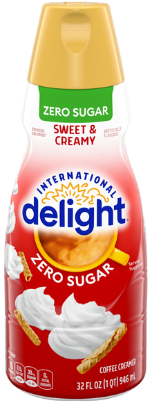 International Delight Zero Sugar Sweet & Creamy Flavored Coffee Creamer