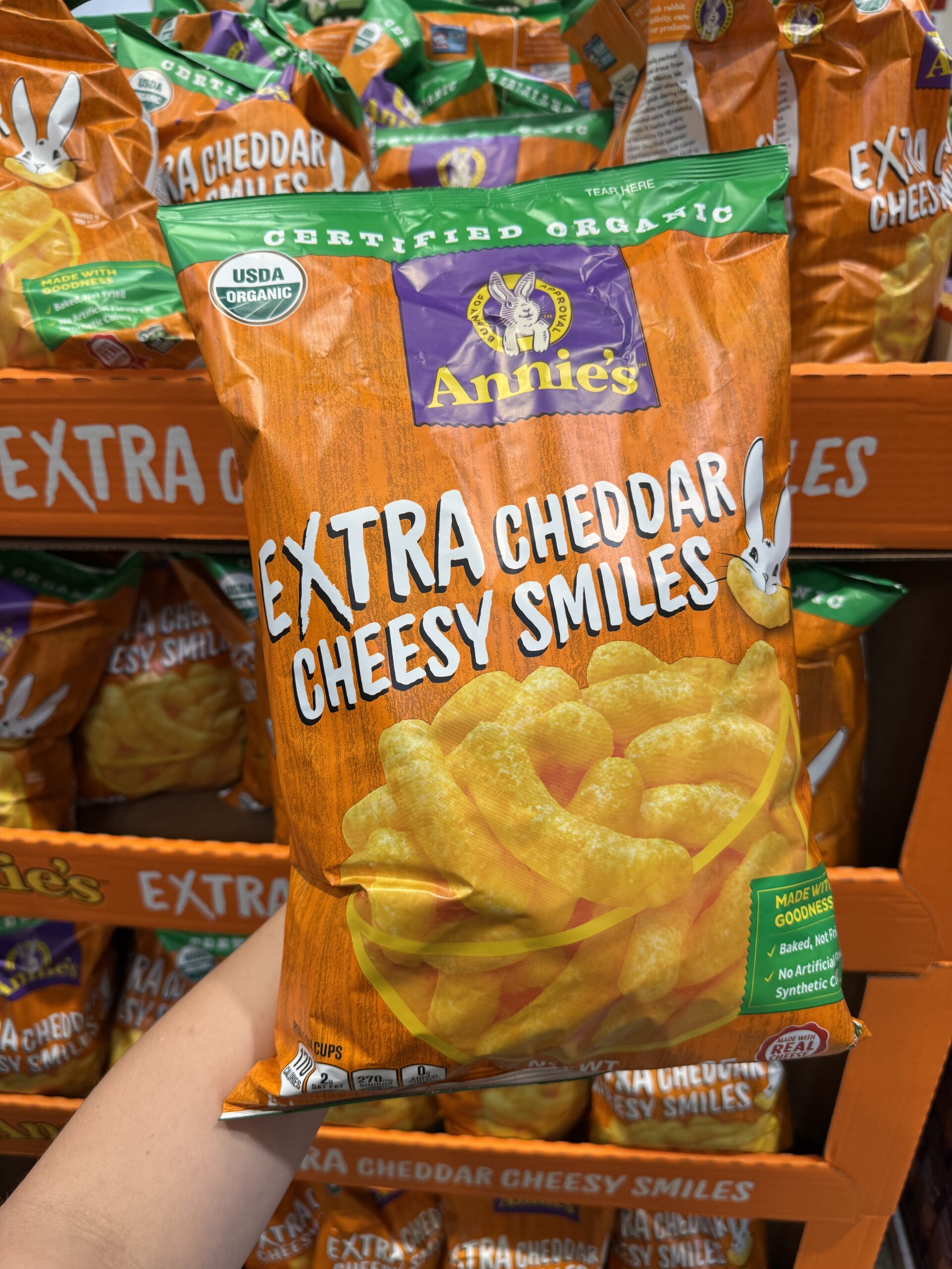 Annie's Extra Cheddar Cheesy Smiles