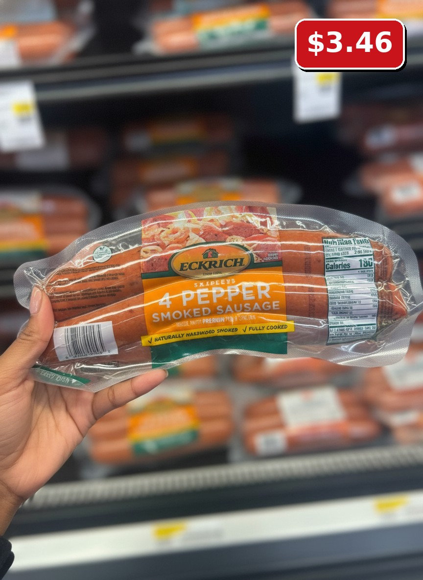 Eckrich 4 Pepper Smoked Sausage