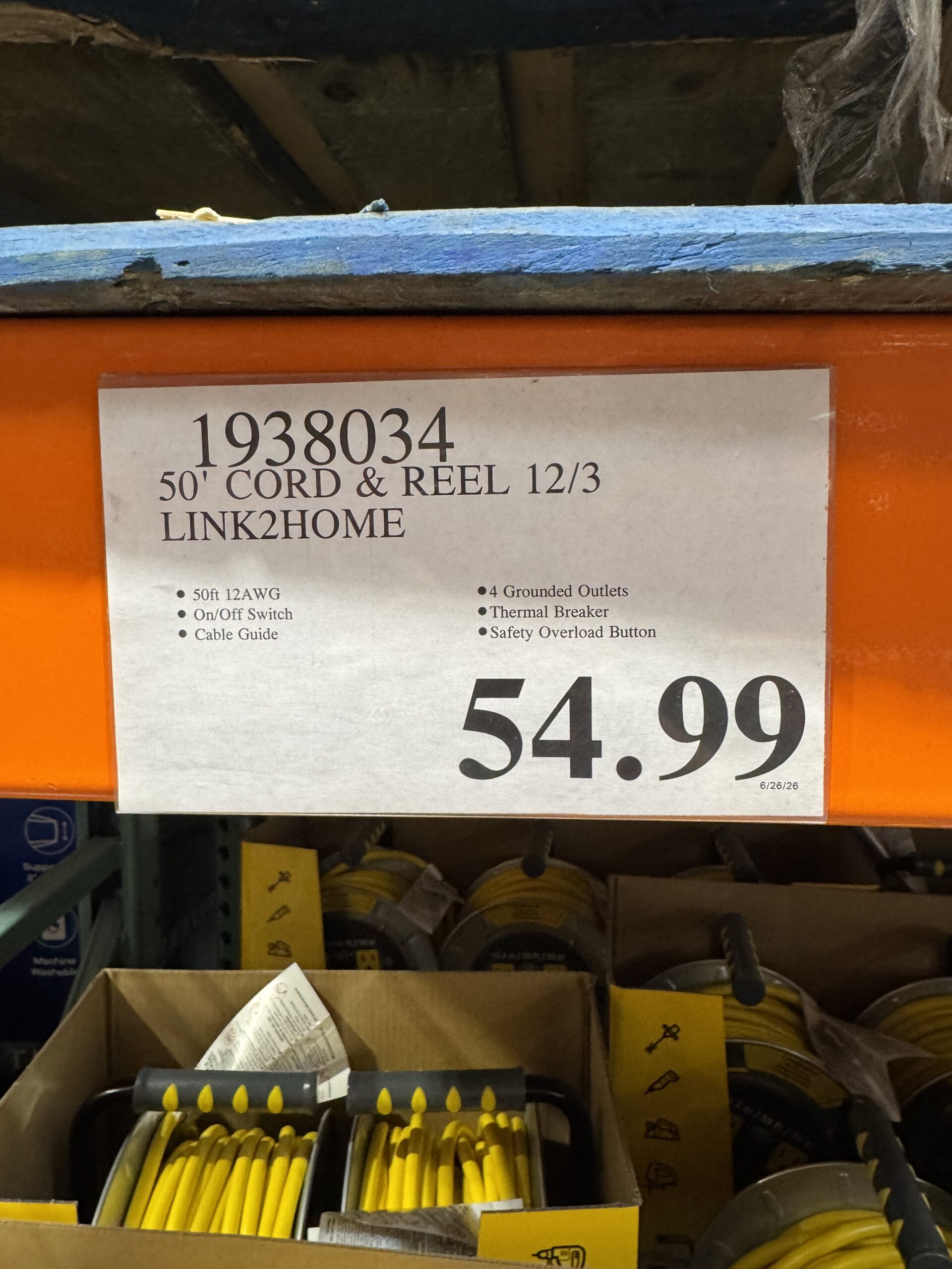 Link2Home Heavy Duty Cord Reel - price tag