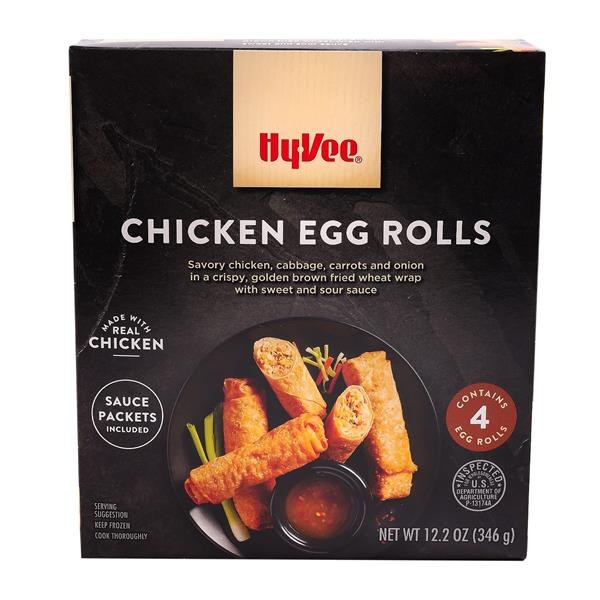 Hy-Vee Chicken Egg Rolls - $4.49 -> $4.48