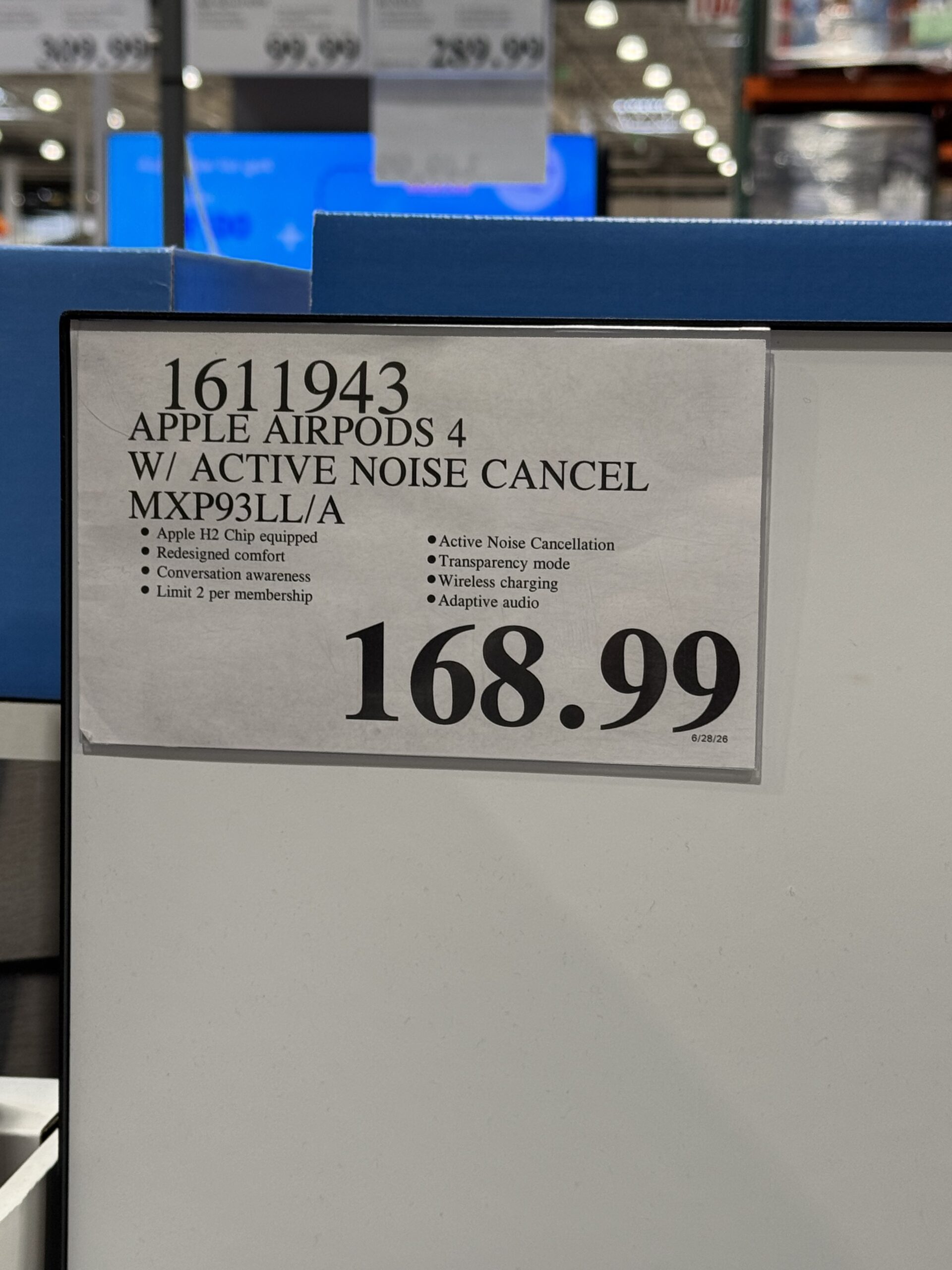 Apple AirPods 4 - price tag