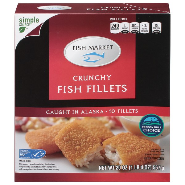 Fish Market Crunchy Fish Fillets 10Ct - $6.99 -> $5.99