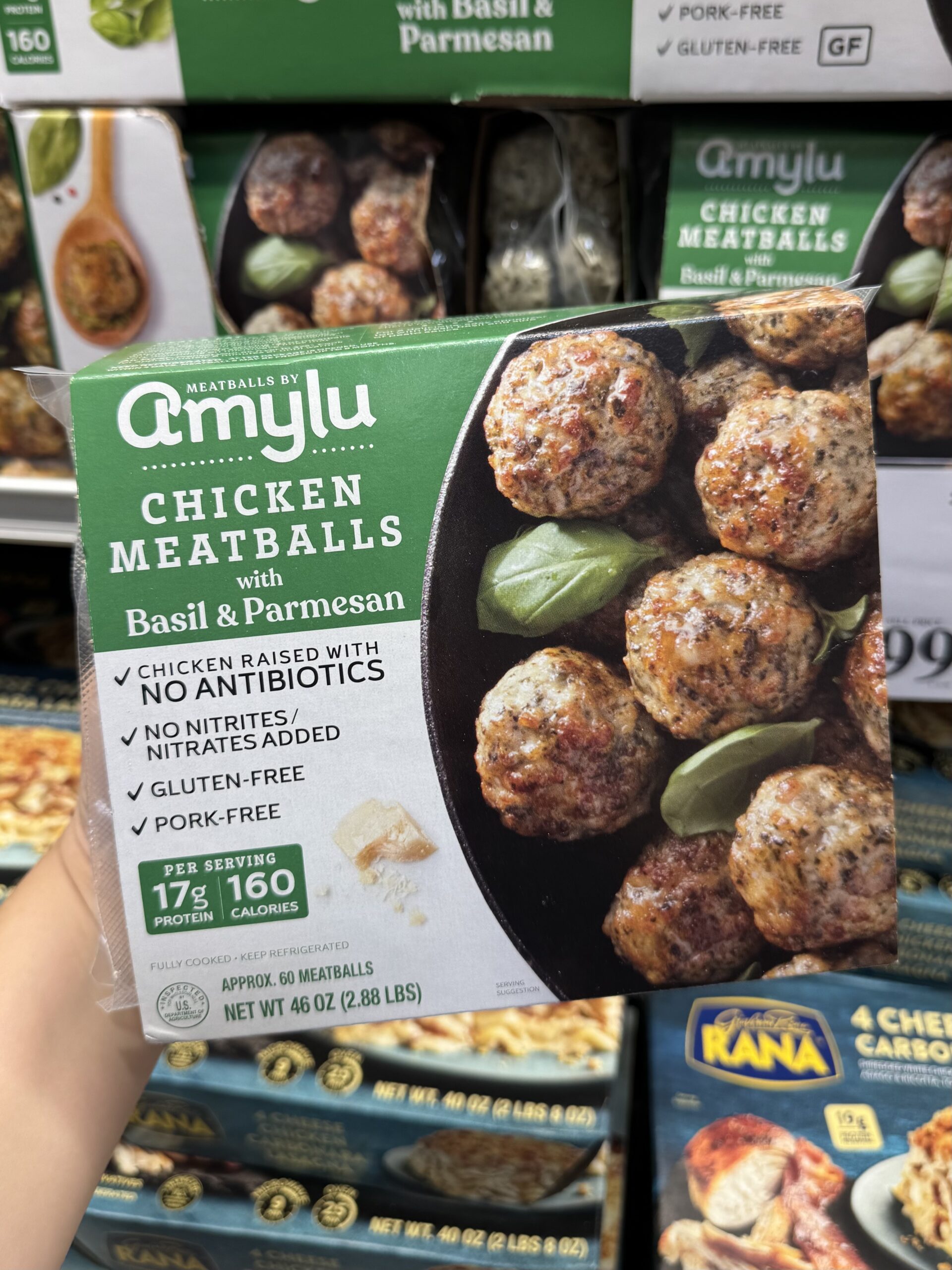 Amylu Chicken Meatballs with Basil & Parmesan
