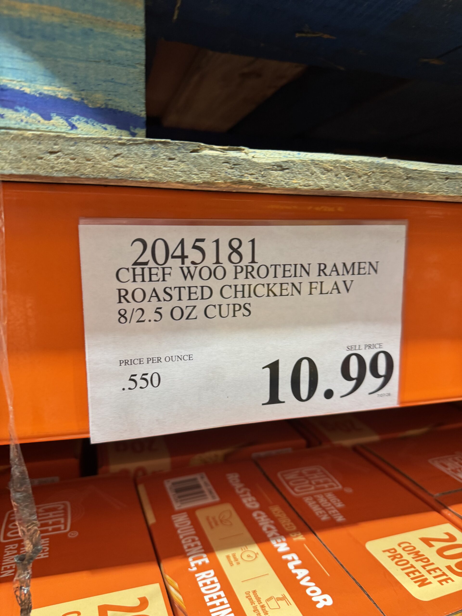 Chef Woo High-Protein Ramen Roasted Chicken Flavor - price tag