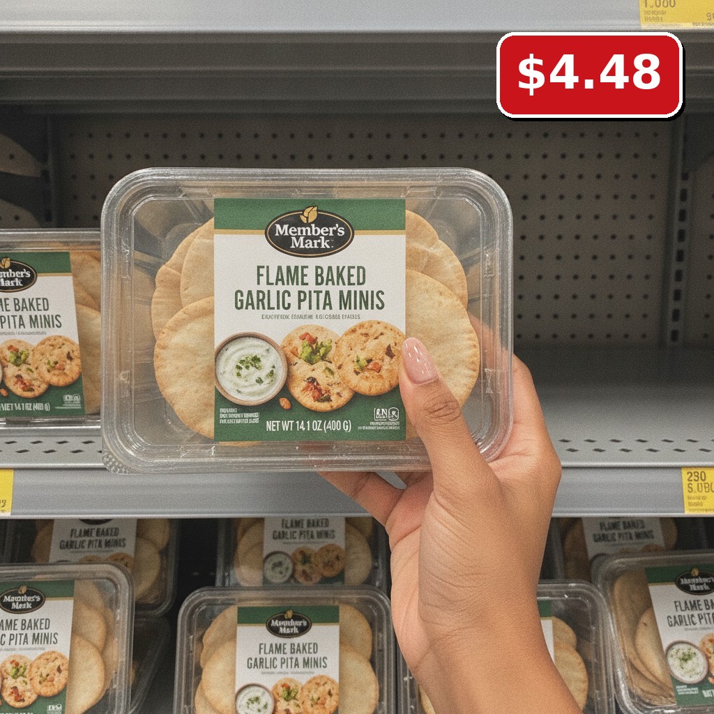 Member's Mark Flame Baked Garlic Pita Minis