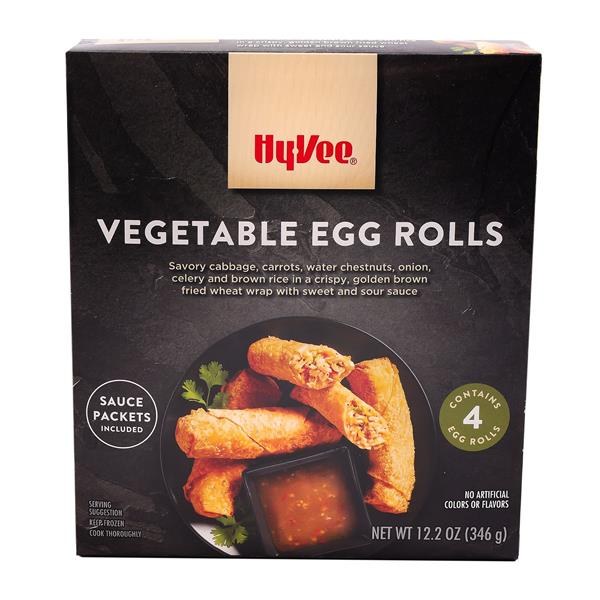 Hy-Vee Vegetable Egg Rolls - $4.49 -> $4.48