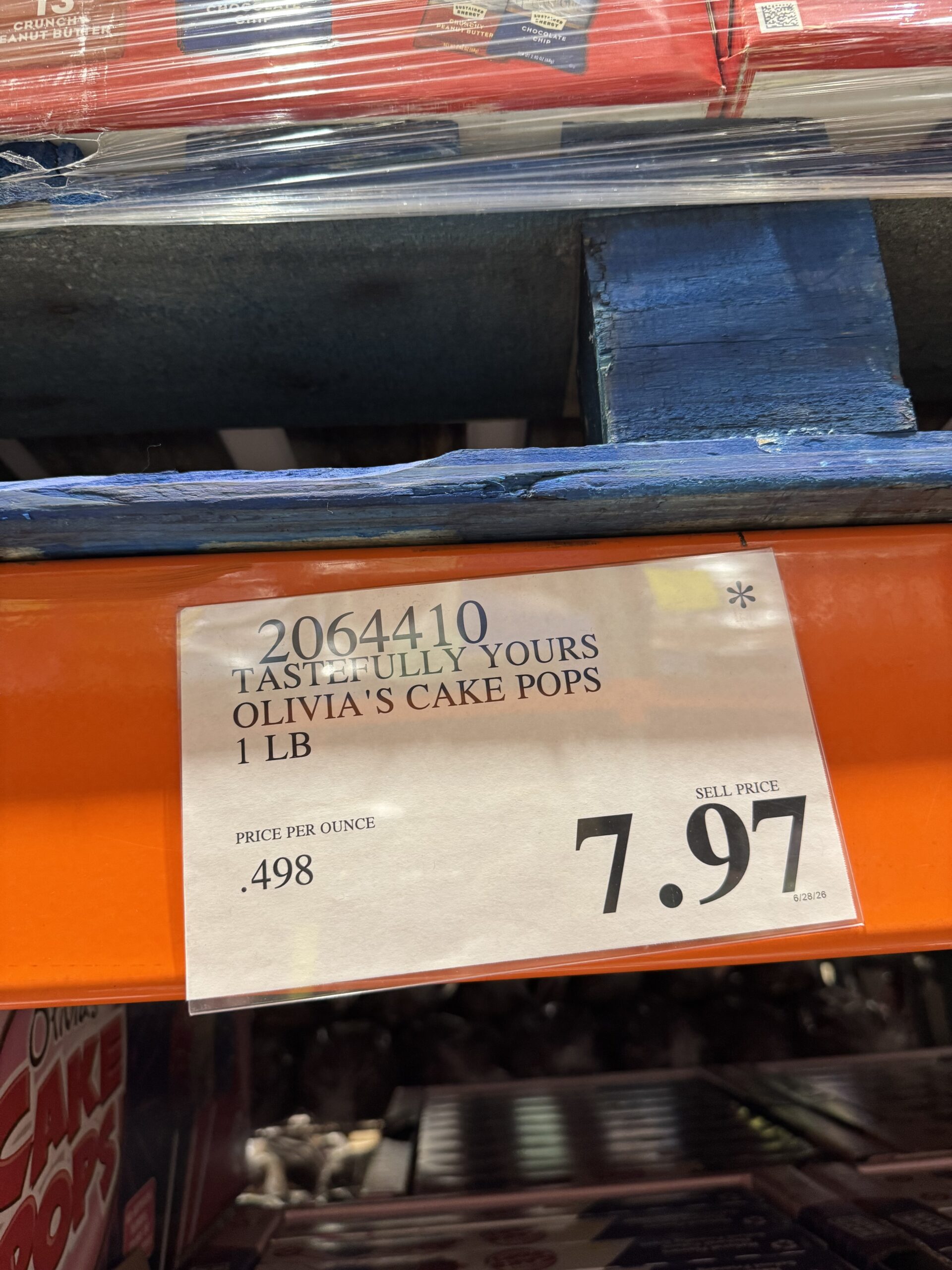 Olivia's Cake Pops - price tag