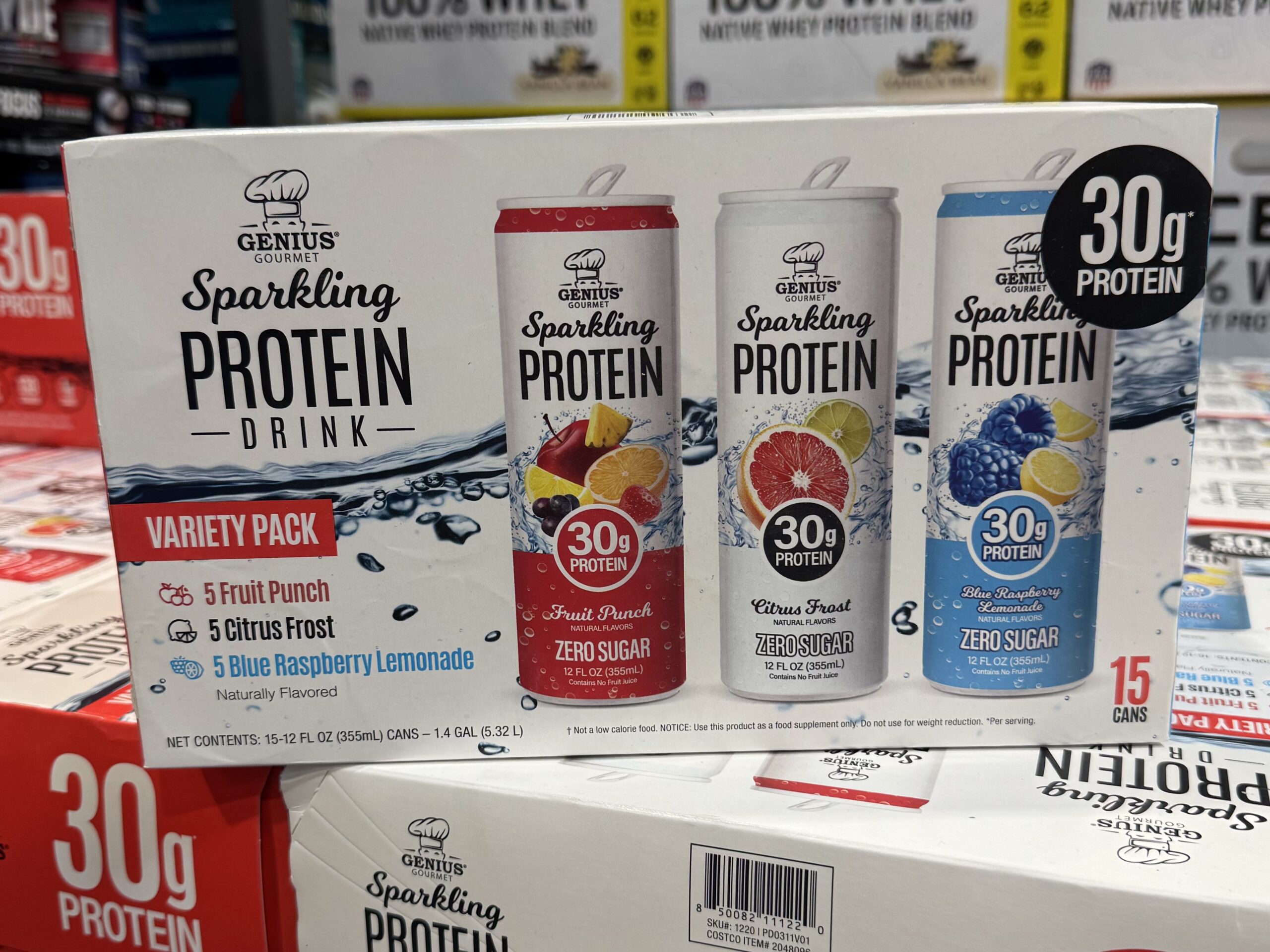 Genius Gourmet Sparkling Protein Drink