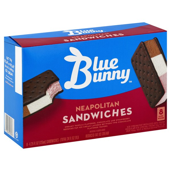 Hy-Vee Ice Cream Sandwiches, Neapolitan - $5.79 -> $3.99