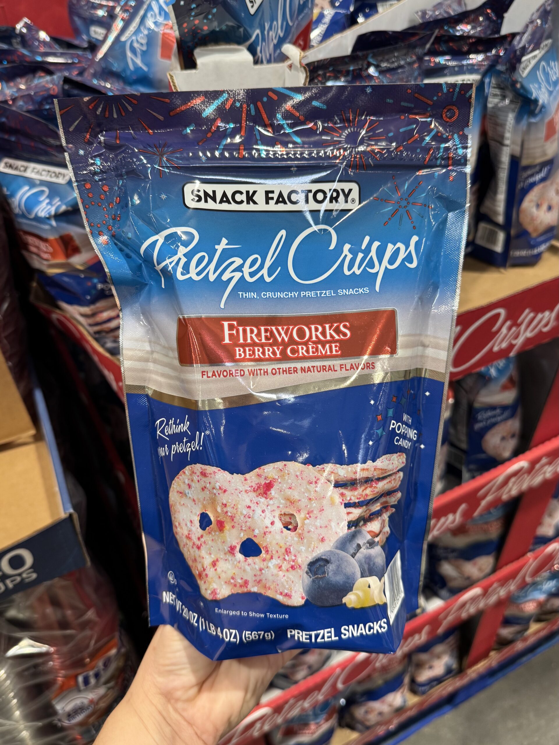 Snack Factory Fireworks Berry Crème Pretzel Crisps