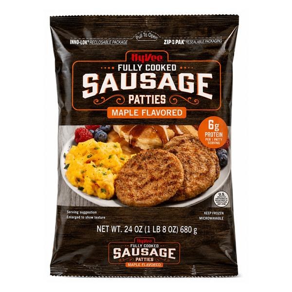 Hy-Vee Maple Flavored Sausage Patties - $7.99 -> $6.99