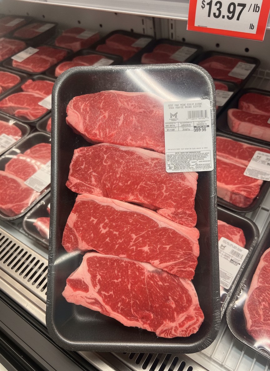 Member's Mark. BEEF NEW YORK STRIP STEAK USDA CHOICE ANGUS