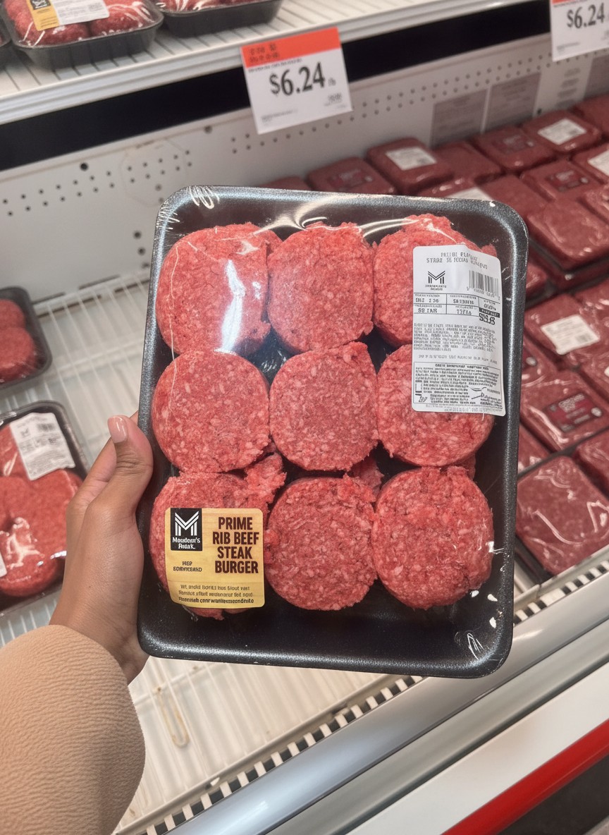 Member's Mark Prime Rib Beef Steak Burger