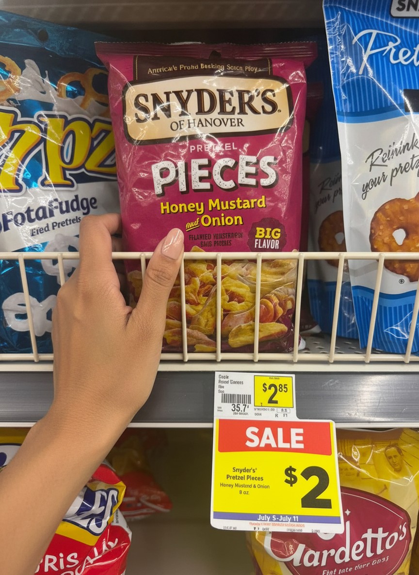 Snyder's Pretzel Pieces Honey Mustard & Onion