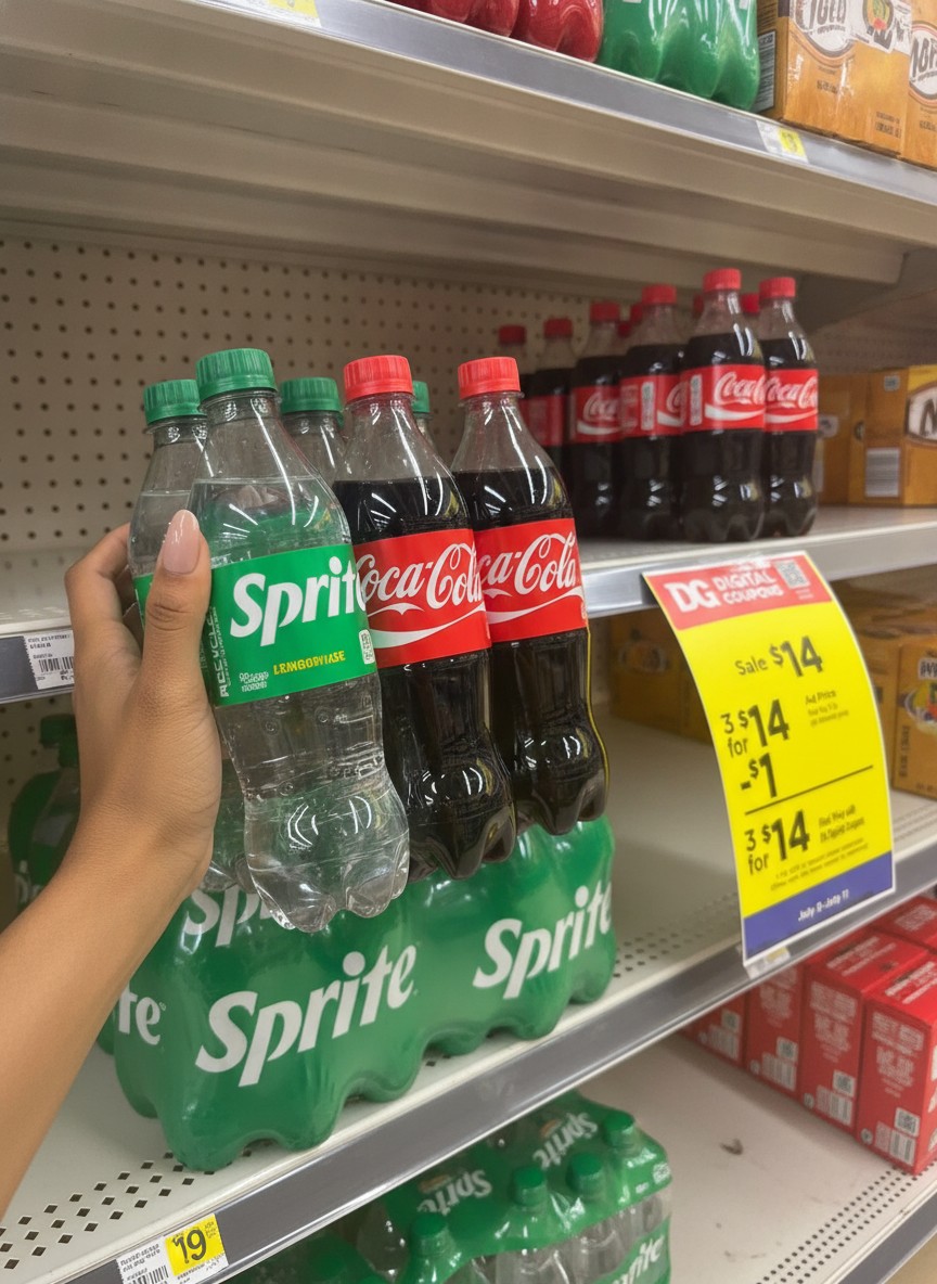 Coca-Cola or Sprite 6 pk. bottles Assorted
