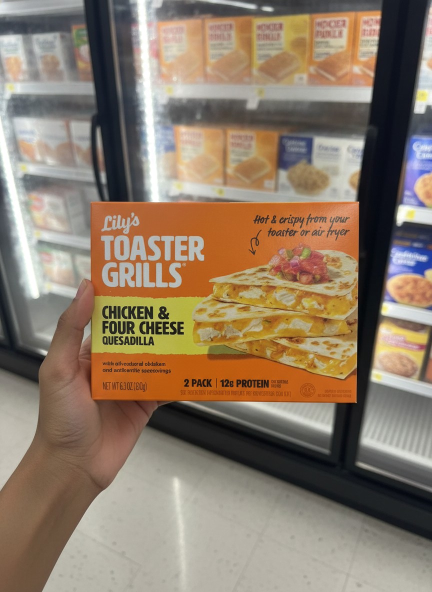 Lily's Toaster Grills Chicken & Four Cheese Quesadilla