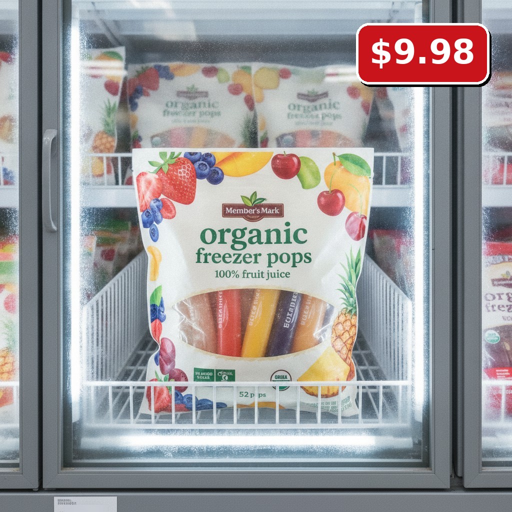 Member's Mark organic freezer pops 100% fruit juice