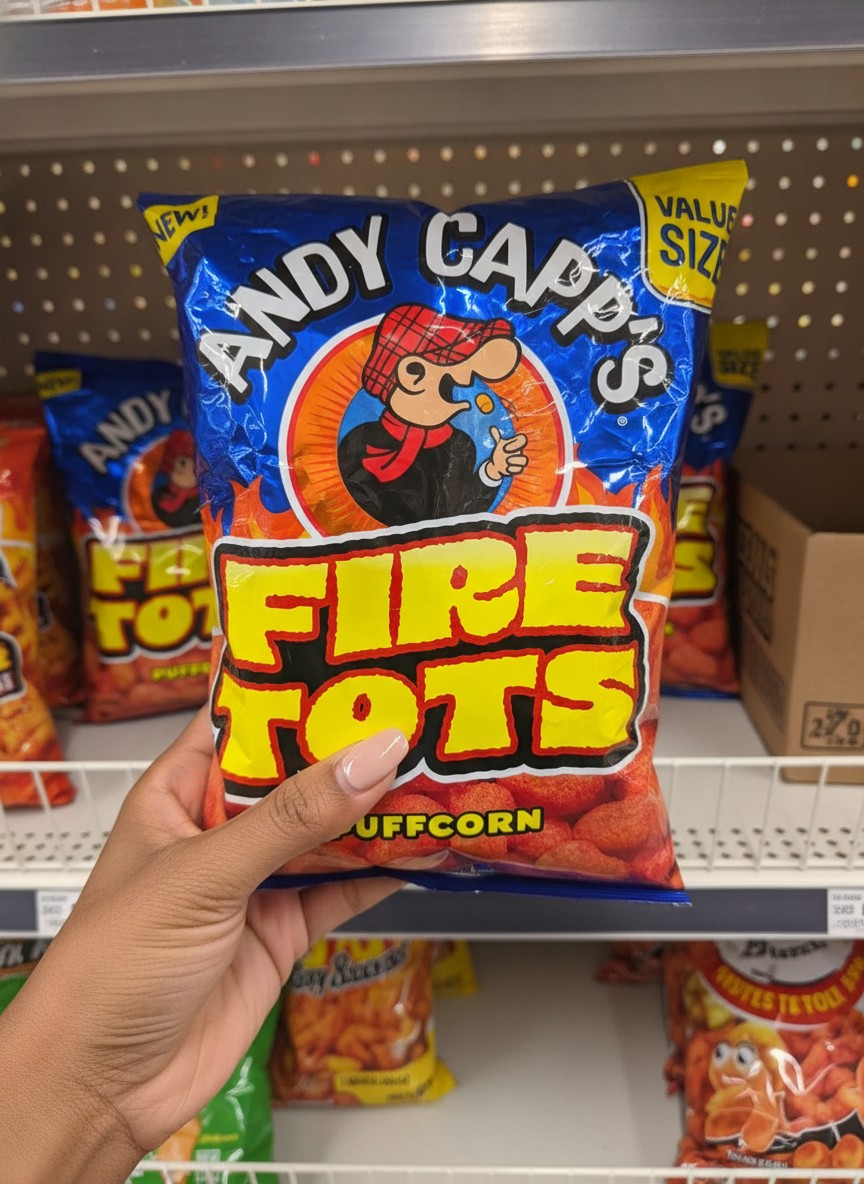 ANDY CAPP'S FIRE TOTS PUFFCORN