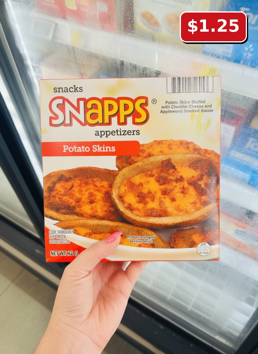 SNApps appetizers Potato Skins Stuffed with Cheddar Cheese and Applewood Smoked Bacon