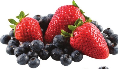 1 Lb. Container Strawberries , Pint Blueberries