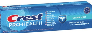 Crest 3D or Pro Health Toothpaste
