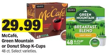 McCafé, Green Mountain or Donut Shop K-Cups