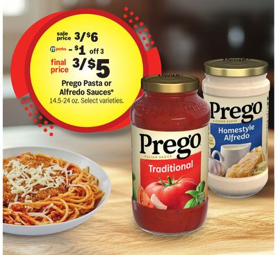 Prego Pasta or Alfredo Sauces*
