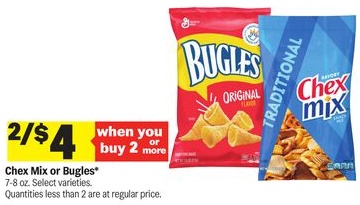 Chex Mix or Bugles*