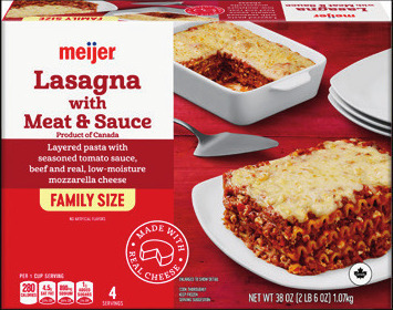 Meijer Family Size Frozen Meals