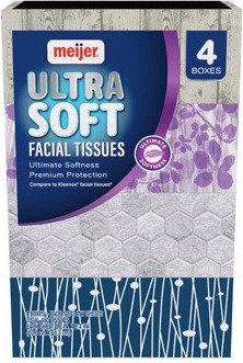 Meijer 4 Pk. Facial Tissue
