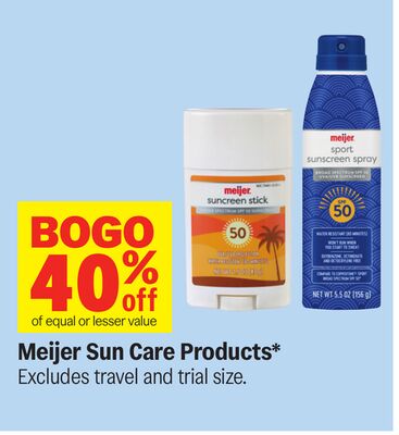 Meijer Sun Care Products*