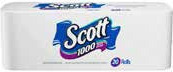 Scott 1000 Sheet Bath Tissue*