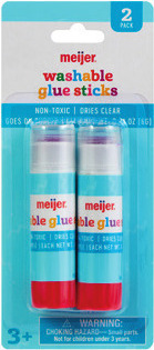 Meijer 2 Pk. Washable Glue Sticks*