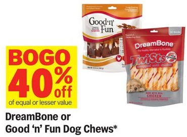 DreamBone or Good 'n' Fun Dog Chews*