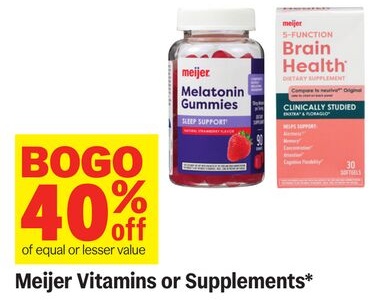 Meijer Vitamins or Suplements*