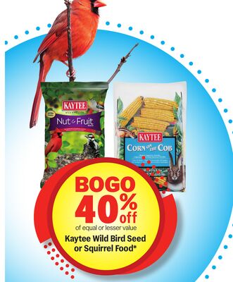 Kaytee Wild Bird Seed or Squirrel Food*