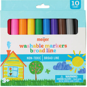 Meijer 10 Ct. Washable Markers*
