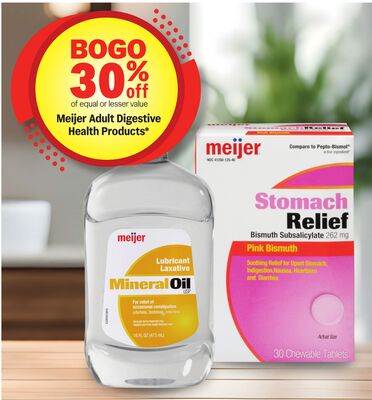 Meijer Adult Digestive Health Products