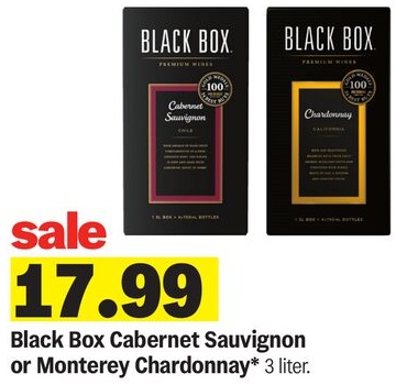 Black Box Cabernet Sauvignon or Monterey Chardonnay*