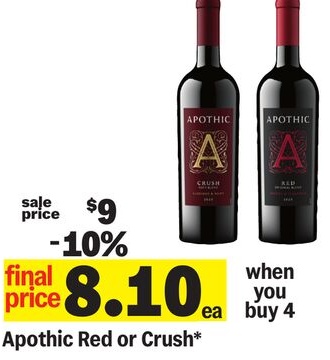 Apothic Red or Crush*