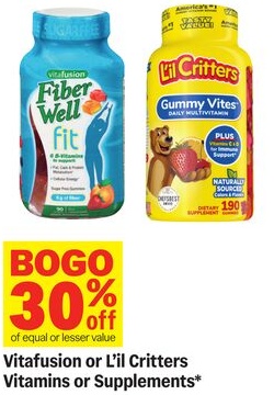 Vitafusion or L'il Critters Vitamins or Supplements*