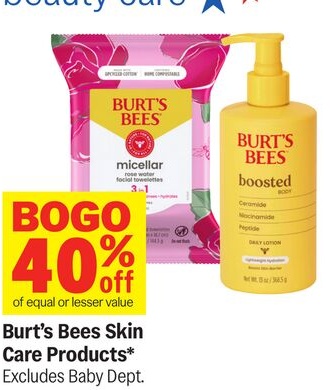 Burt's Bees Skin Care Products*